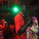 A couple dances at a "day club" in Juba, South Sudan.